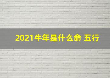 2021牛年是什么命 五行